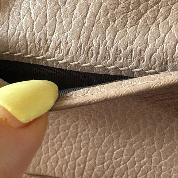 Gucci Taupe marmot small trifold Leather Wallet with Gold Logo - Picture 11 of 15